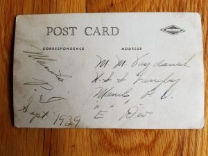 Post Card “Thoughts from over There” circa 1939