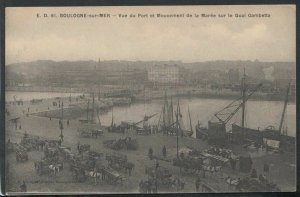 France Postcard- Boulogne-Sur-Mer - Vue Du Port Et Mouvement De La Maree RS16536