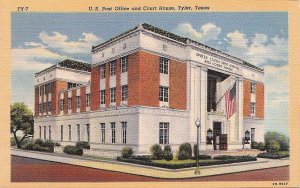 Postcard U.S. Post Office and Court House Tyler Texas