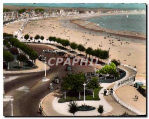 Old Postcard La Baule General view of the Beach and Gardens front of the Casino