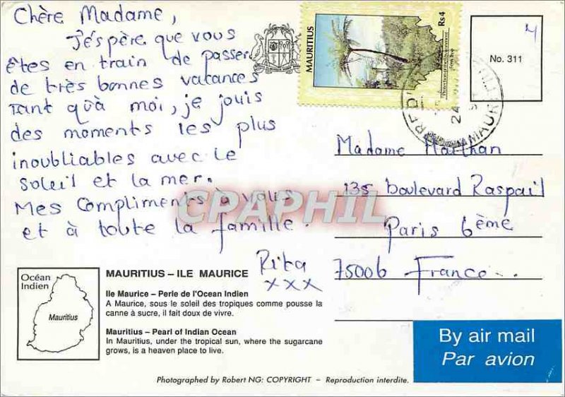 Postcard Modern Mauritius Indian Ocean Pearl
