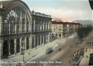 Italy Torino Corso Vittorio Emanuele e Stazione Porta Nuova tramway