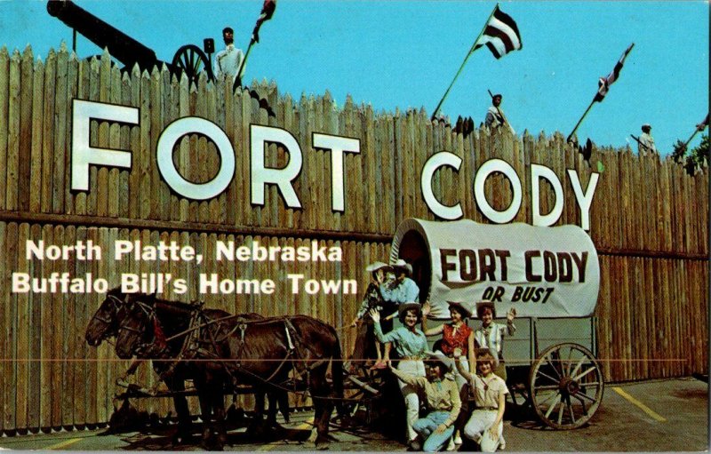 Postcard Fort Cody North Platte Nebraska Buffalo Bill Vintage Standard View Card