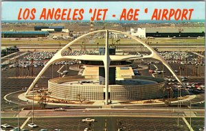 Los Angeles CA- California, International Airport, Vintage Chrome Postcard 