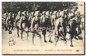 Old Postcard Army Hindus on their way to the front