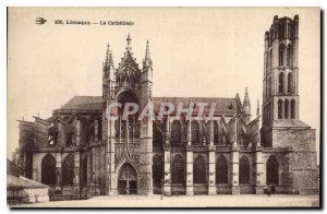 Old Postcard Limoges Cathedral