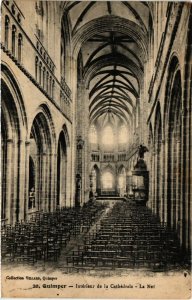 CPA QUIMPER - Intérieur de la Cahédrale - Le Nef (458366)