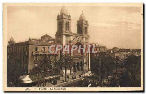 Old Postcard Tunis La Cathedrale