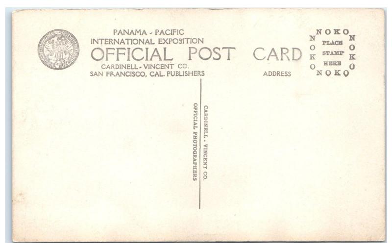 1915 RPPC Panama-Pacific Expo Statute of Water Real Photo Postcard