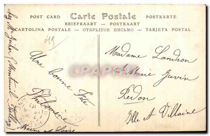 Old Postcard Saumur Chardonnet