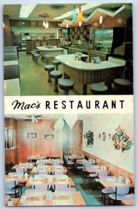 1960 Rochester Minnesota MN Vintage Postcard Mac Restaurant Famous For Good Food