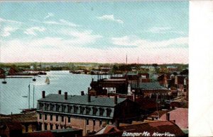 Bangor, Maine - Downtown River View - c1905