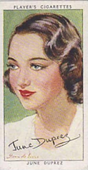 Players Cigarette Cards Film Stars Third Series No 2 June Duprez