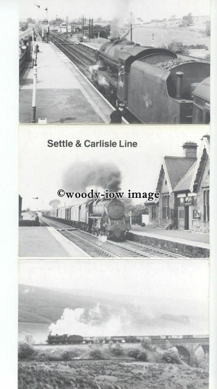 ry1388 - Settle & Carlisle Line - 6 Railway Postcards & Information Folder