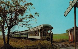 Strausburg Rail Road Railroad on Route 741 in Strasbourg, PA Locamotive Postcard