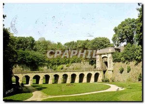 Modern Postcard Longwy Haut A corner of relaxation on the inside walls