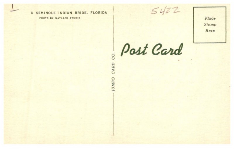 Seminole   Indian Bride