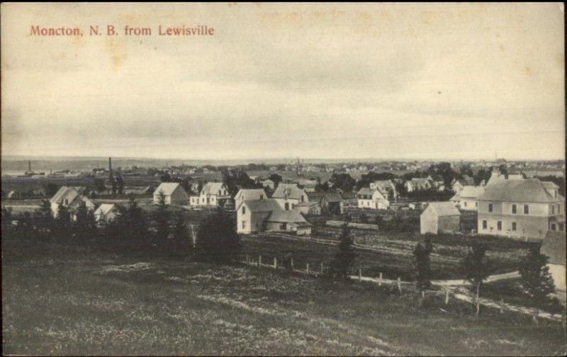 Moncton New Brunswick From Lewisville c1910 Postcard Canada Other / Unsorted, Postcard