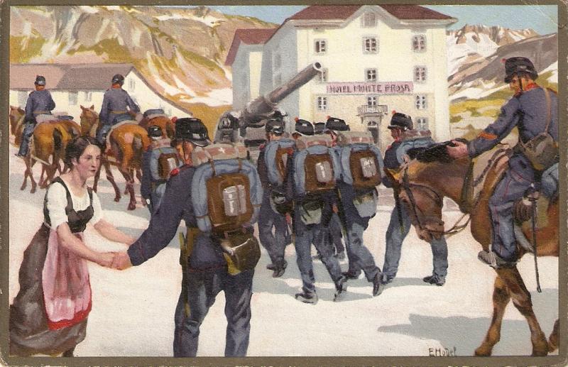 German soldiers. Cavalry Nice antique German postcard