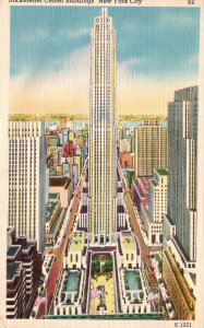 Vintage Postcard 1950's Rockefeller Center Building Show Place New York City NY