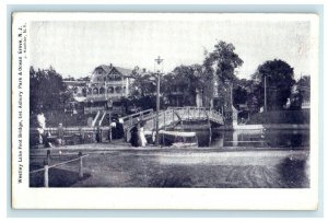 c1906 Westly Lake Foot Bridge, Ocean Grove, New Jersey NJ Unposted Postcard 