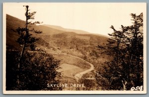 Postcard RPPC c1930s Shenandoah Valley VA Skyline Drive A