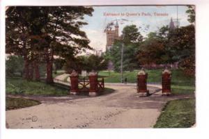 Entrance to Queen's Park. Toronto, Ontario, Used 1907