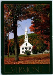 Postcard - Church - Newfane, Vermont