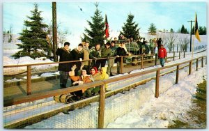 Postcard - Ride The Tobogan, Grossinger's - Grossinger, New York