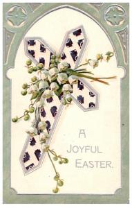 Easter,  Cross with flowers