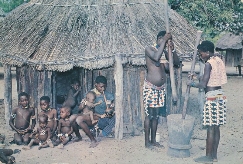 B'Tonka Village Life in Rhodesia, Africa (Now Zimbabwe) - pm 1972