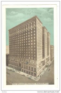 Exterior, The Benjamin Franklin Hotel, Philadelphia, Pennsylvania, 40-60s