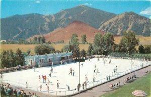 1950s Union Pacific Railroad Olympic Size Skating Rink Sun Valley Idaho 11685