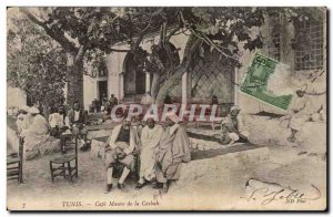 Tunisia Postcard Old Moorish Cafe Tunis Casbah