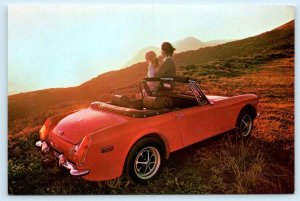CAR ADVERTISING ~ Sports Car 1972 MG MIDGET Convertible  4x6 Auto Postcard