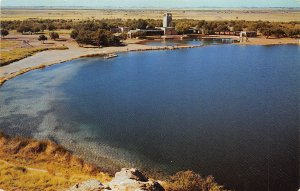 Roswell New Mexico 1960s Postcard Lea Lake Bottomless Lakes State Park
