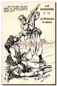 Old Postcard Army muggers corpses