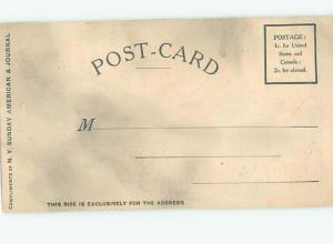 1906 Special Comic Postcard REVEAL THE IMAGE BY USING HEAT IRON AB8363