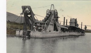 Panama Canal Large Dredge At Work In The Canal sk4498