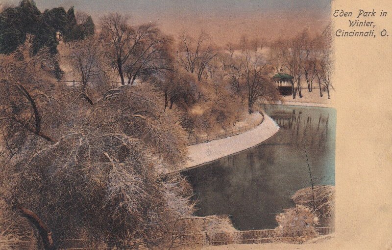 CINCINNATI, Ohio, PU-1908; Eden Park In Winter