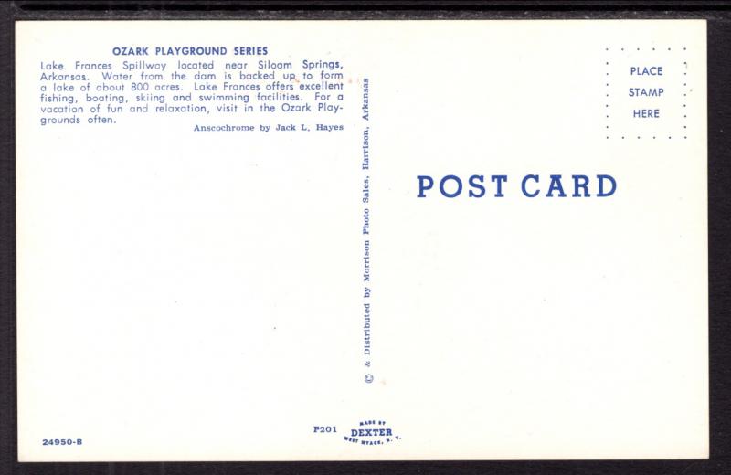 Greetings From Siloam Springs,AR,Dam