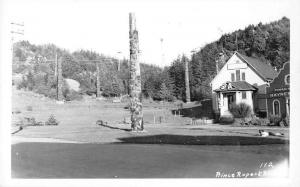 Prince Rupert British Columbia Canada totem pole real photo pc Y11776