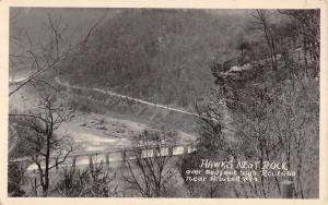 Ansted West Virginia Hawks Nest Rock Real Photo Antique Postcard K60132