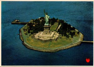 New York City Aerial View Statue Of Liberty