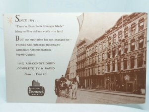 Bismarck Hotel Chicago Illinois USA Vintage Postcard