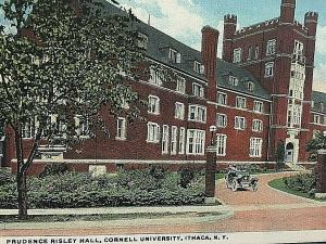 Postcard Early View of Prudence Risley Hall, Cornell University, Ihaca, NY.  T6