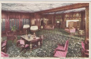 CLEVELAND, Ohio, 1900-1910s; Gentlemens Lounge & Library, Hotel Statler