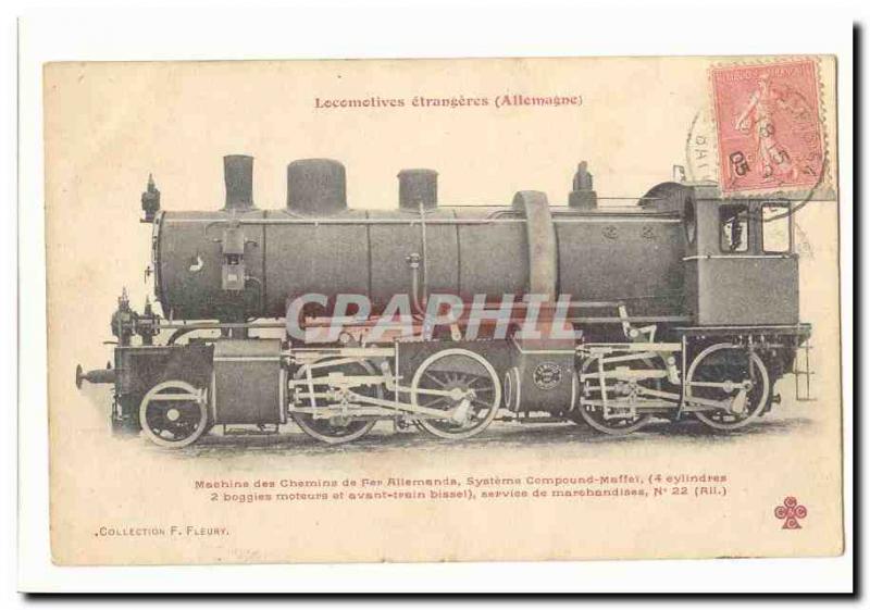 foreign Locomotive (germany) Machien German Railway System Compound Maffe Coll F