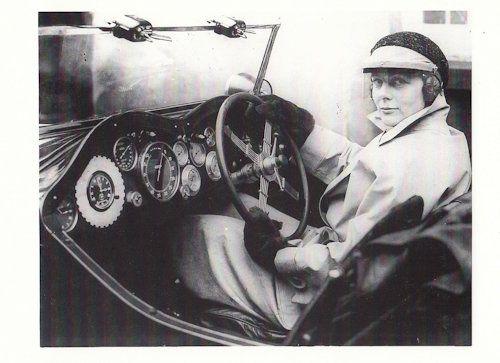 Montague Johnstone F1 Lady Driver 1933 Monte Carlo Rally Race Postcard