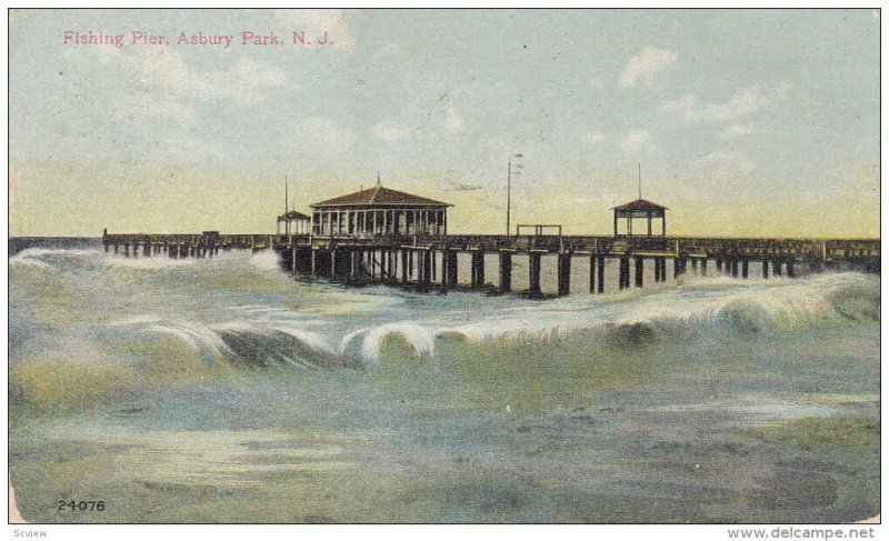 Fishing Pier , ASBURY PARK , New Jersey , PU-1909